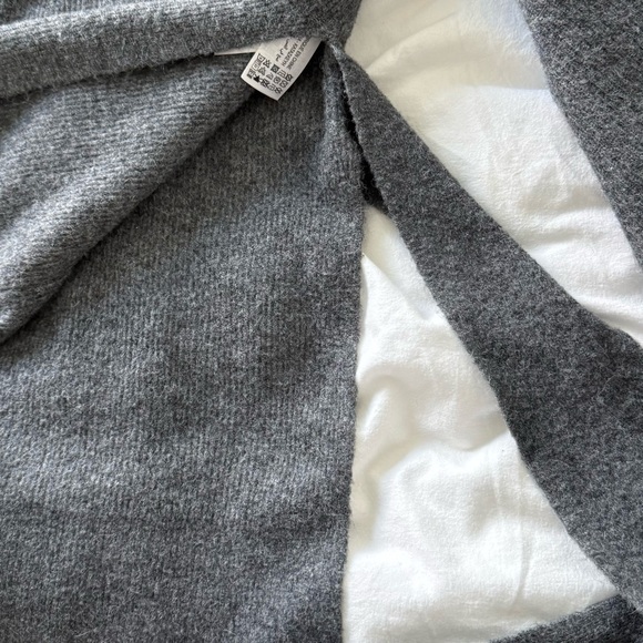 ZARA Gray Knit Wrap Robe - Picture 14 of 15